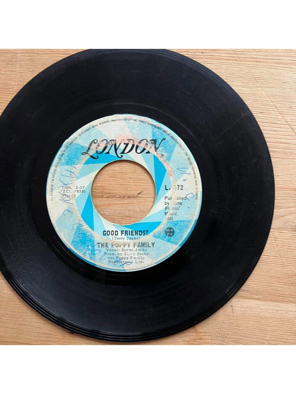 The Poppy Family - Good Friends?/TRyin' 45rpm VG+ R13